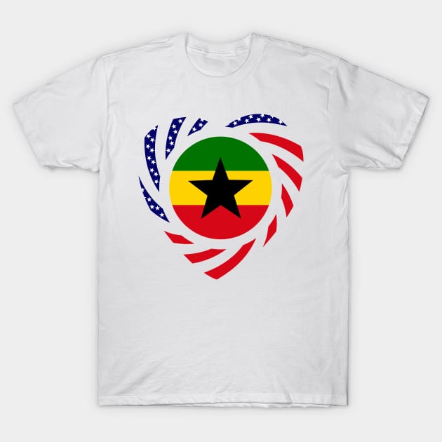 Ghanaian American Multinational Patriot Flag Series T-Shirt by Village Values